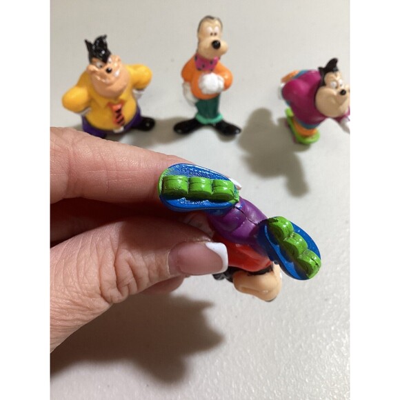 Vintage Disney PVC Figures Lot Goofy Movie Goof Troop Max Pete Goofy Petey P.J. - Picture 6 of 9
